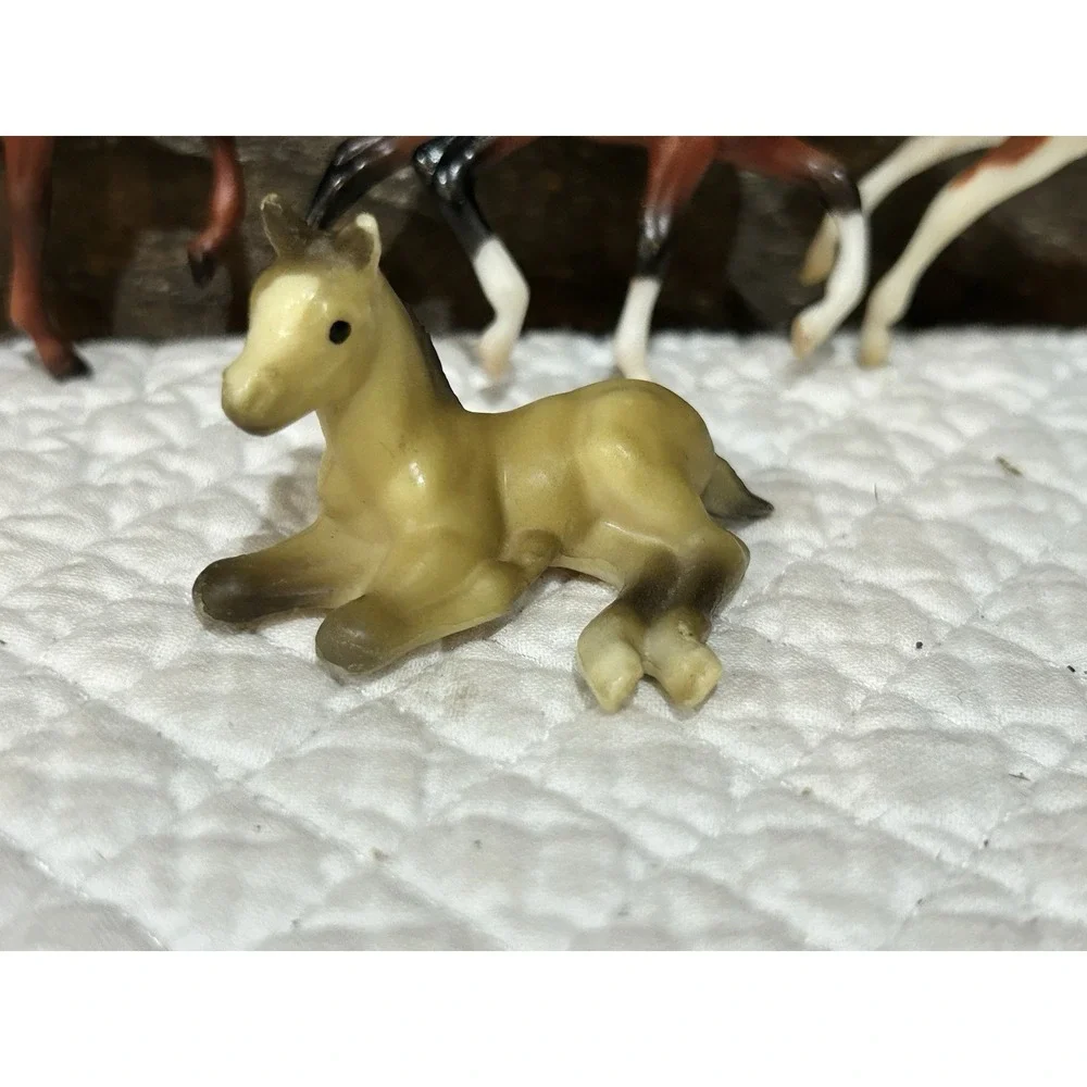Breyer Mini Whinnies Horse Pony Foal Lot Brown 5 Ponies